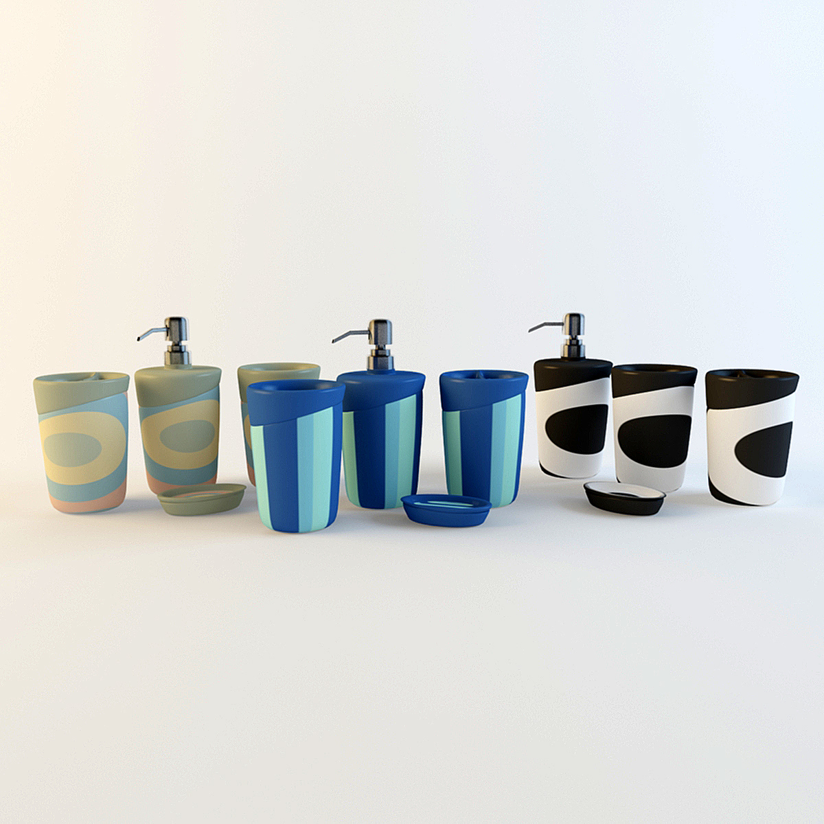 3D printing，Model rendering，Sanitary washing set box，